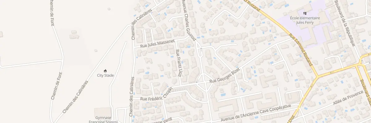 Plan du 8 Rue Frantz Liszt à Marsillargues