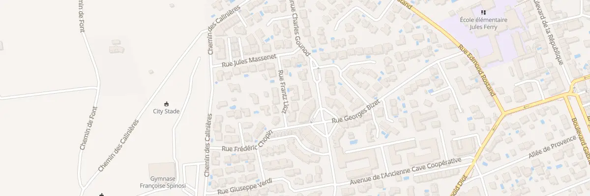Plan du 6 Rue Frantz Liszt à Marsillargues