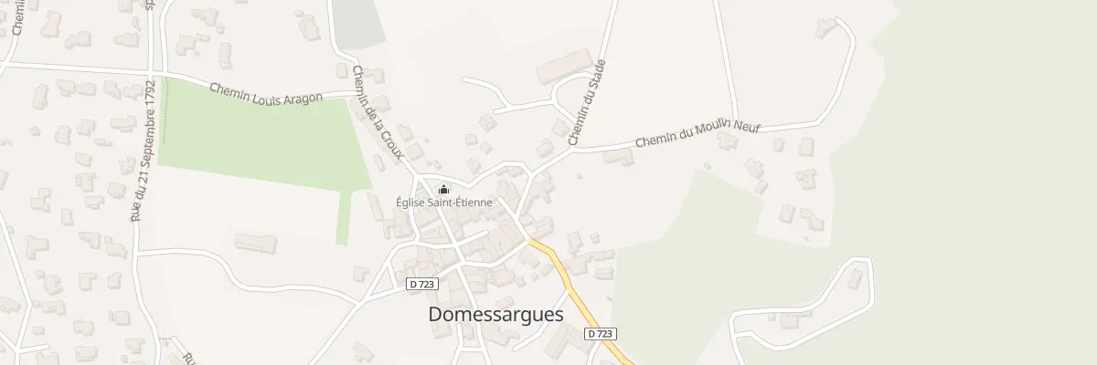 Plan du 5128 Rue de la Vieille Fontaine à Domessargues
