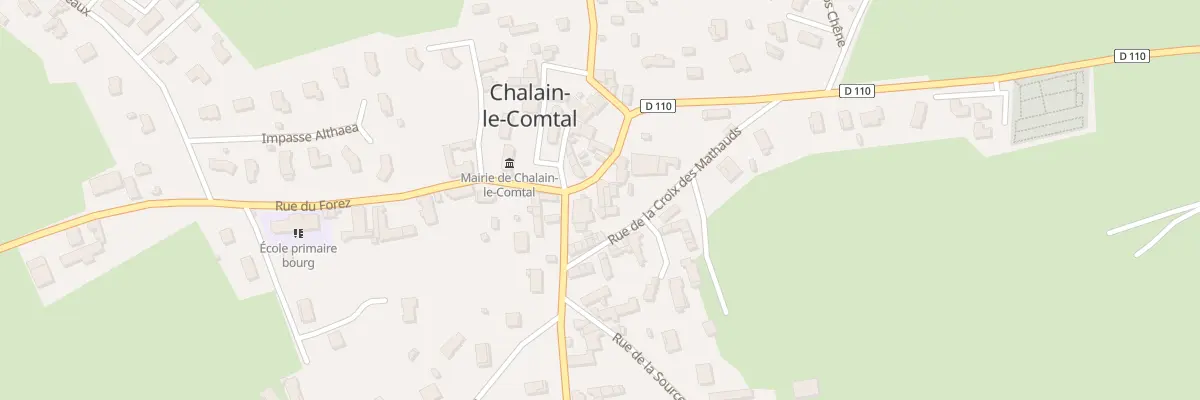 Plan du 26 Rue de la Doua à Chalain-le-Comtal
