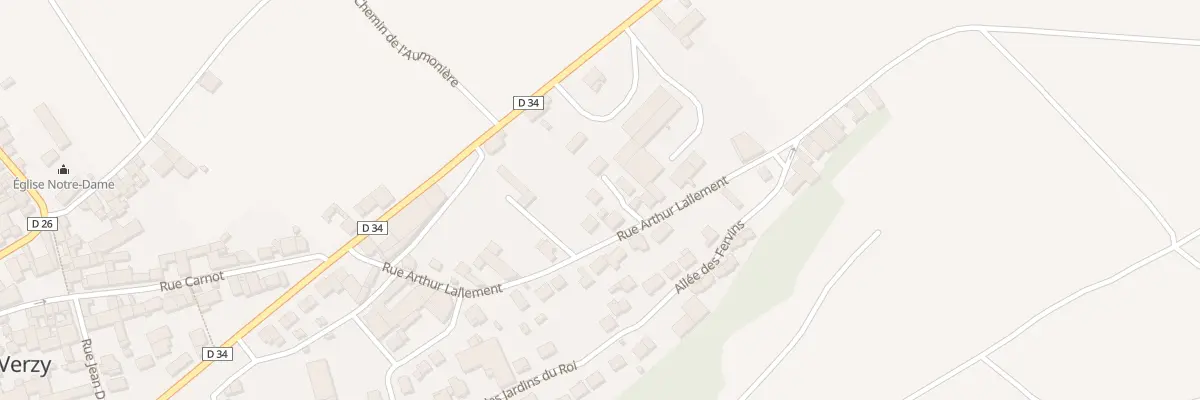 Plan du 5 Lot de la Gendarmerie à Verzy