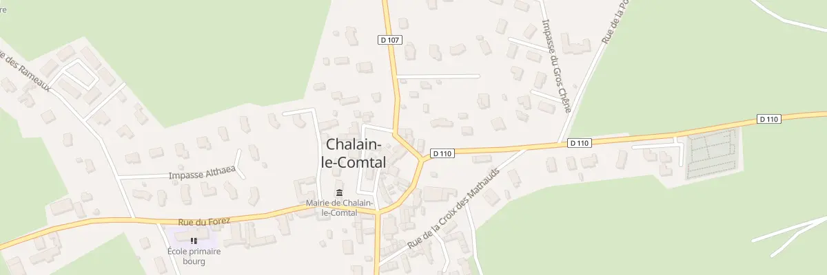 Plan du 100 Rue de la Doua à Chalain-le-Comtal