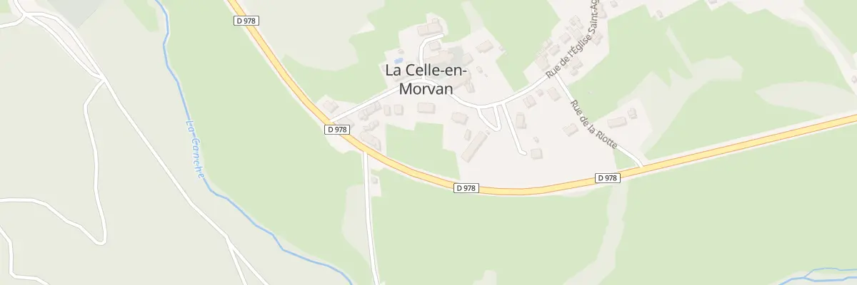 Plan du 5245 Le Bourg à La Celle-en-Morvan