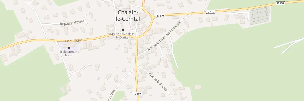 Plan du 48 Rue de la Croix des Mathauds à Chalain-le-Comtal
