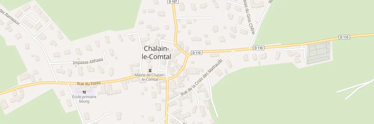 Plan du 64 Rue de la Doua à Chalain-le-Comtal