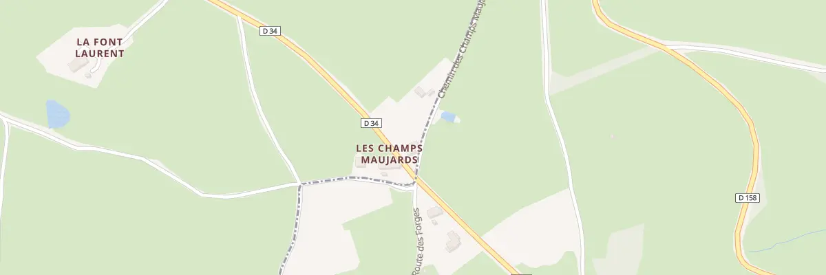 Plan du 5035 Les Champs Maujards à Varenne-l’Arconce