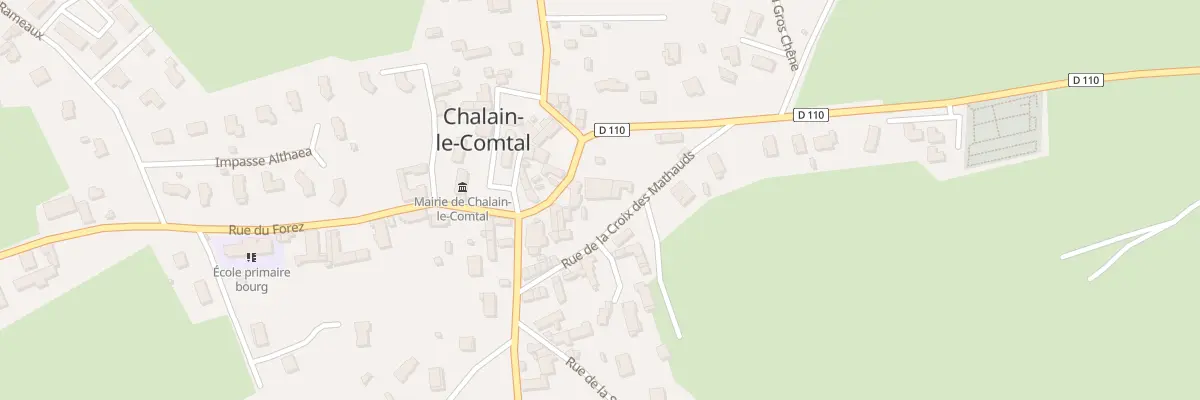 Plan du 36 Rue de la Doua à Chalain-le-Comtal