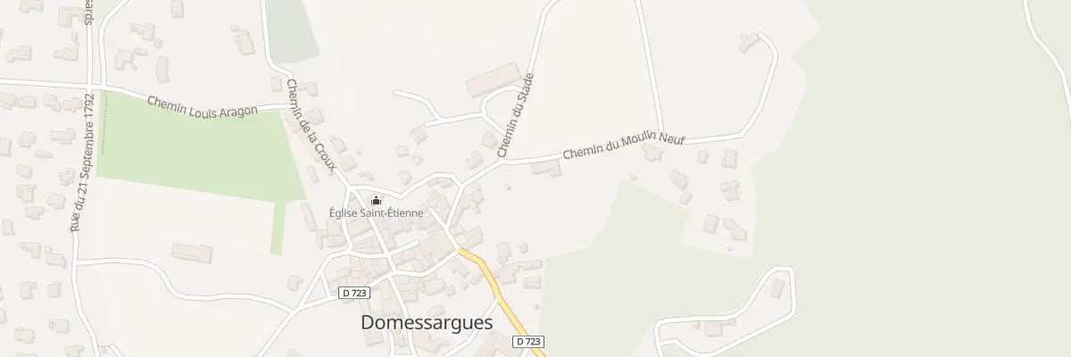 Plan du 5055 Rue de la Vieille Fontaine à Domessargues