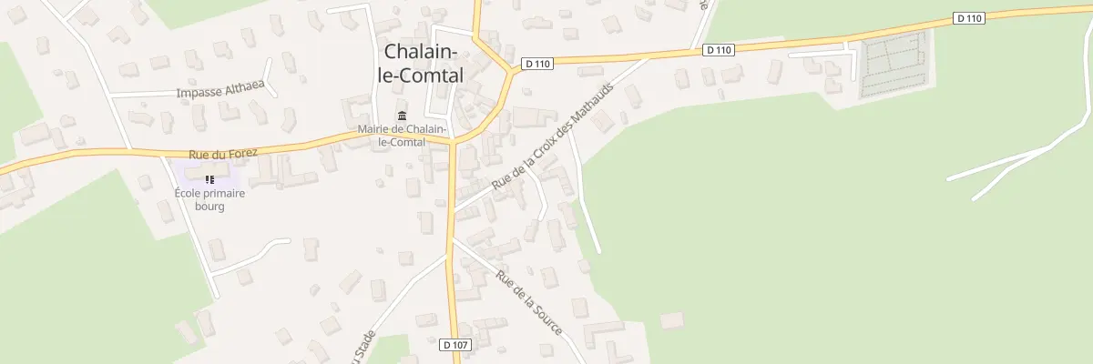 Plan du 78 Rue de la Croix des Mathauds à Chalain-le-Comtal