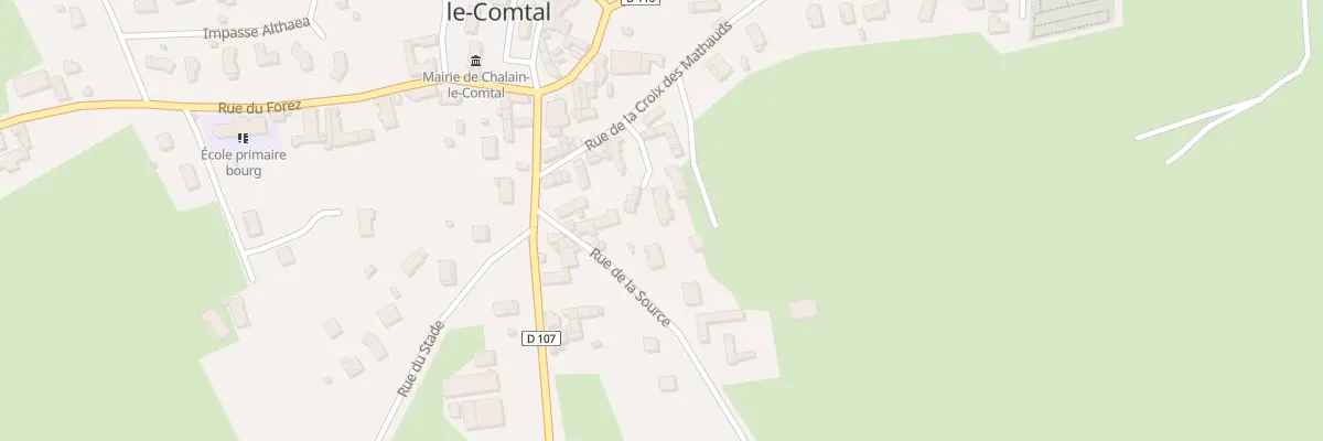 Plan du 76 Rue de la Croix des Mathauds à Chalain-le-Comtal