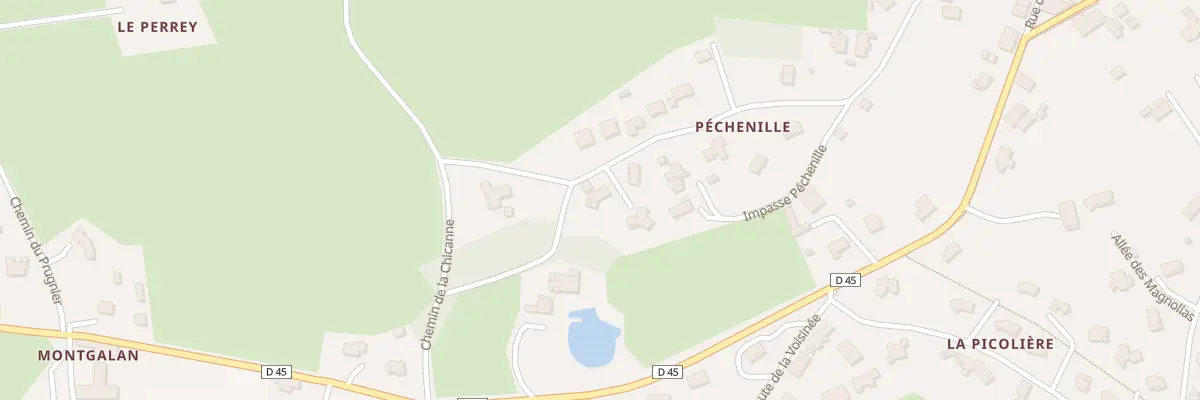 Plan du 427 Rue de Pechenille à Pradines
