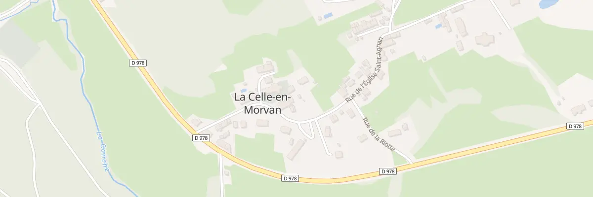 Plan du 5162A Le Bourg à La Celle-en-Morvan