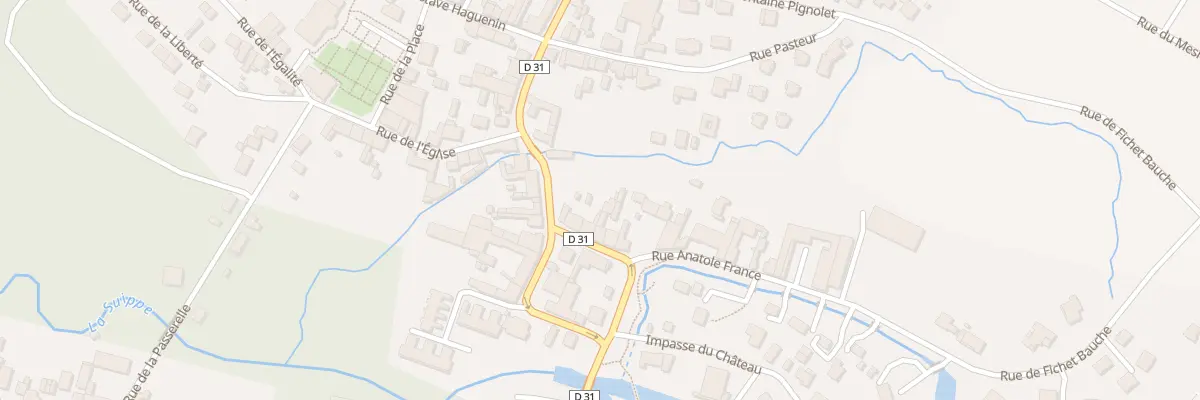 Plan du 8 Rue du Doc Voguet à Bazancourt