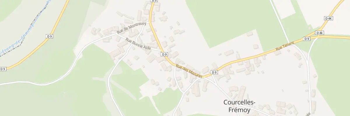 Plan du 8 Rue des Mazures à Courcelles-Frémoy