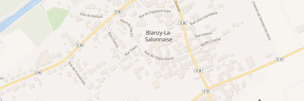 Plan du 3 Rue de l’Abbe Pierret à Blanzy-la-Salonnaise