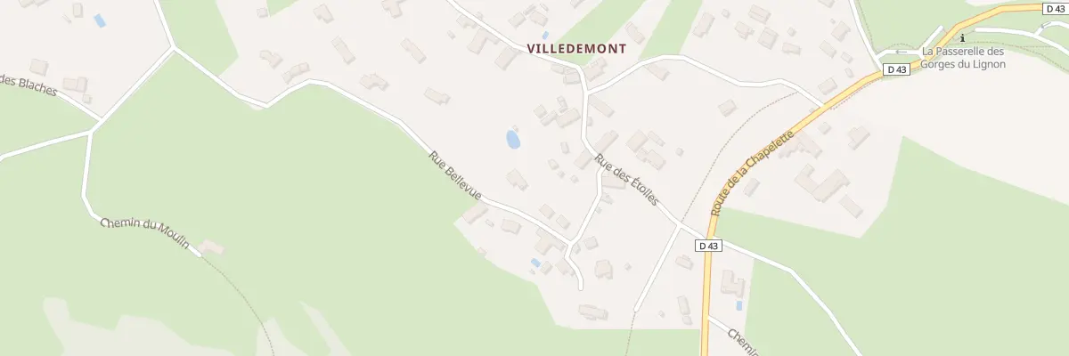 Plan du 5216 Villedemont à Grazac