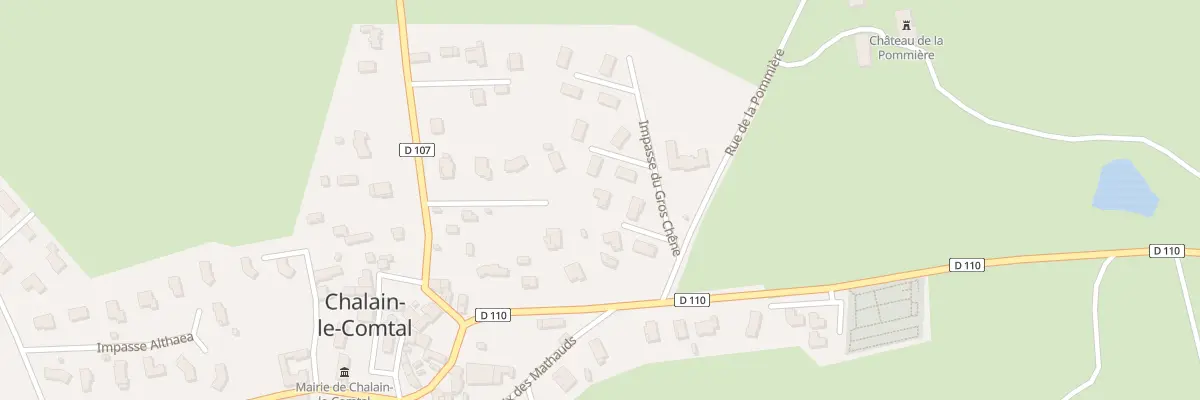 Plan du 3 Imp du Gros Chêne à Chalain-le-Comtal