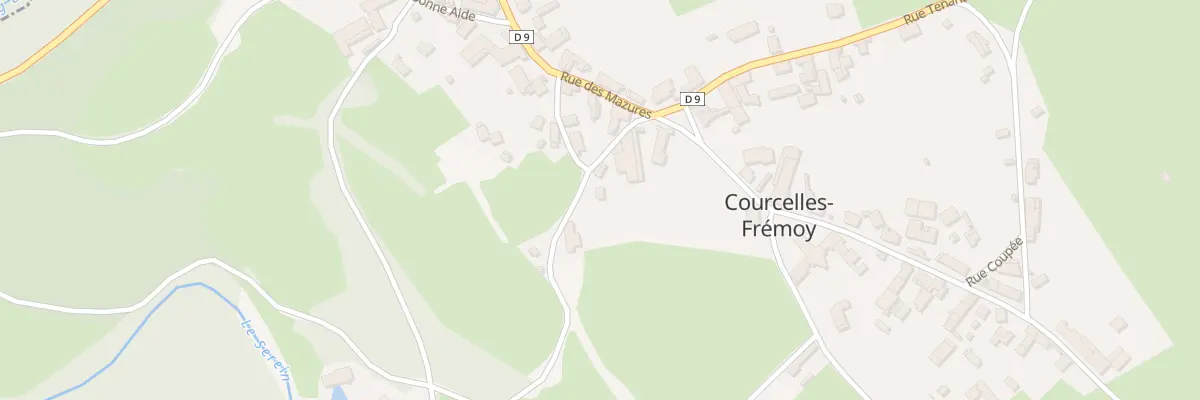 Plan du 3 Rue du Rochelet à Courcelles-Frémoy