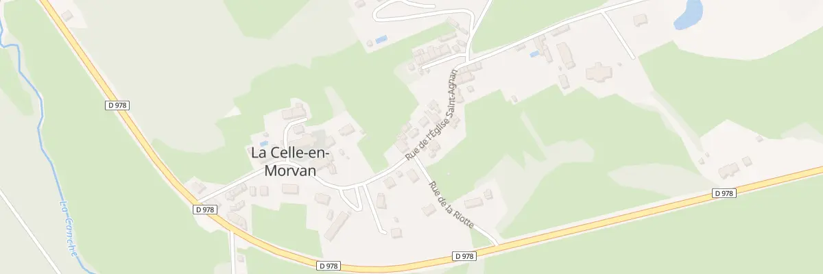 Plan du 5152 Le Bourg à La Celle-en-Morvan