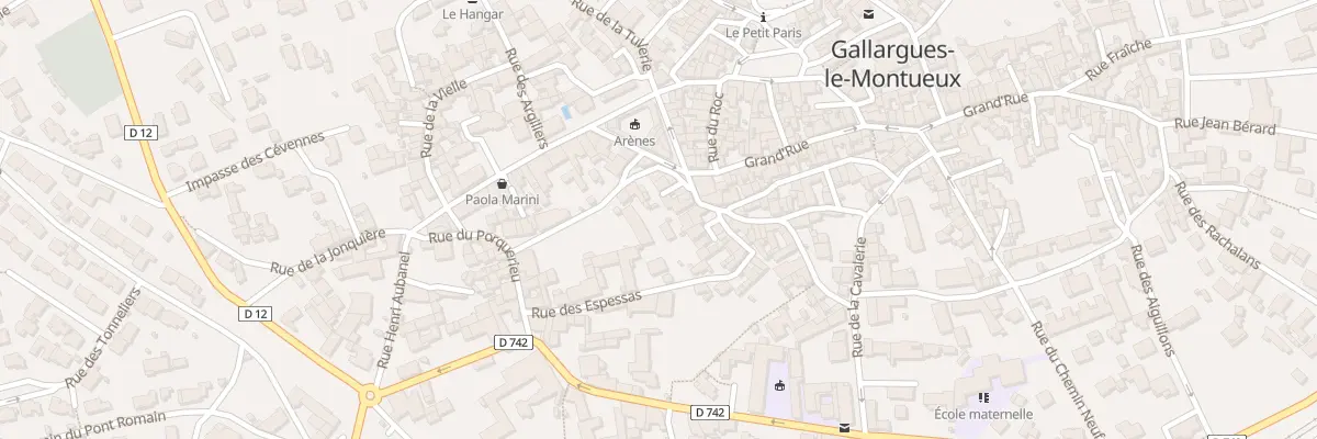 Plan du 1B Rue de la Poujade à Gallargues-le-Montueux