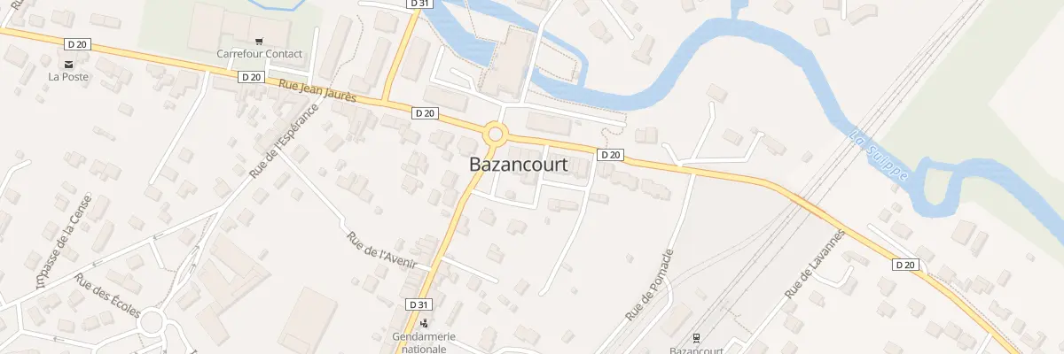 Plan du 29 Rue Jean Jaures à Bazancourt