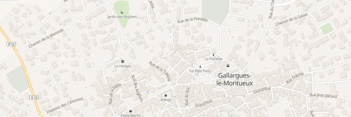 Plan du 3B Rue du Puits Neuf à Gallargues-le-Montueux