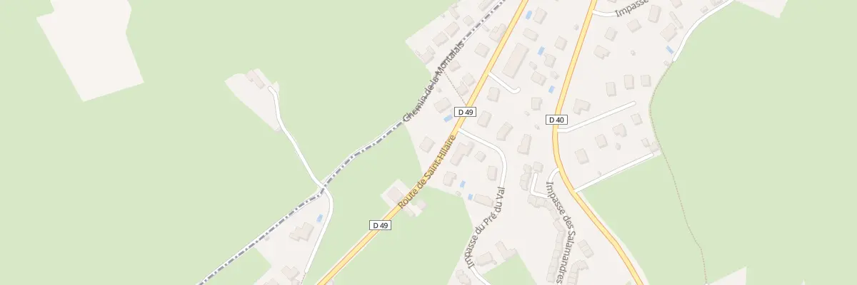 Plan du 402 Rte de Saint Hilaire à Chandon