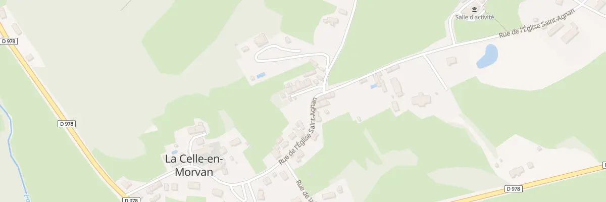 Plan du 5147 Le Bourg à La Celle-en-Morvan