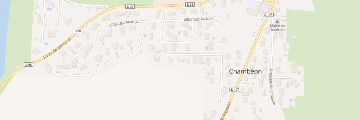 Plan du 10 Rue des Châteaux à Chambéon