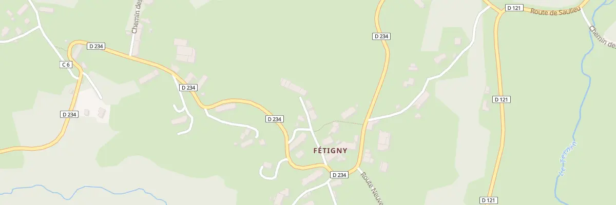 Plan du 267 Fetigny à Alligny-en-Morvan