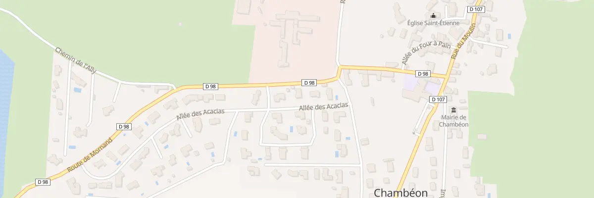 Plan du 6 All des Marronniers à Chambéon