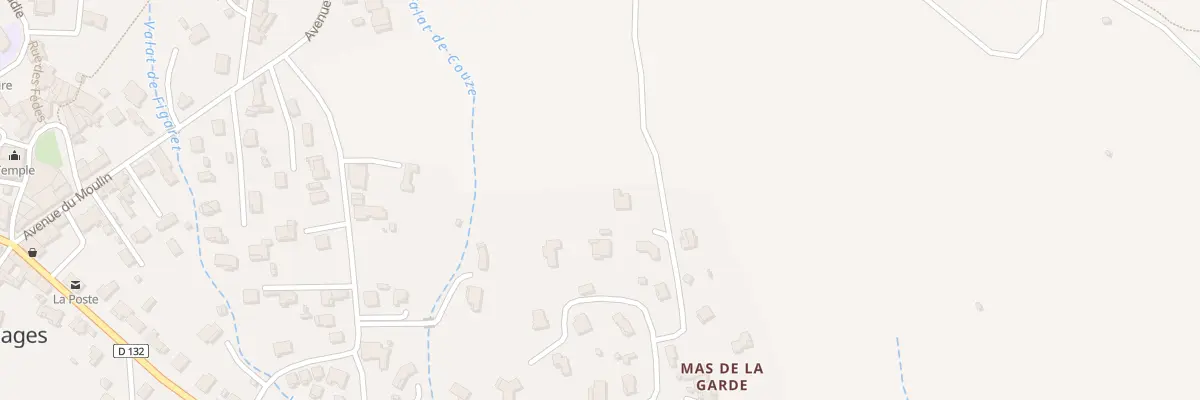 Plan du 433 Mte de la Tourette aux Mages