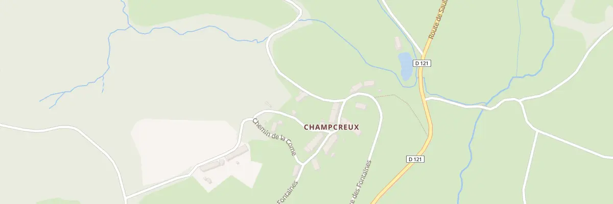 Plan du 316 Champcreux à Alligny-en-Morvan