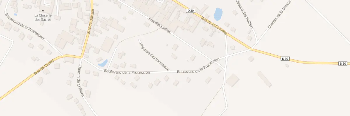 Plan du 19 Bd de la Procession à Lavannes