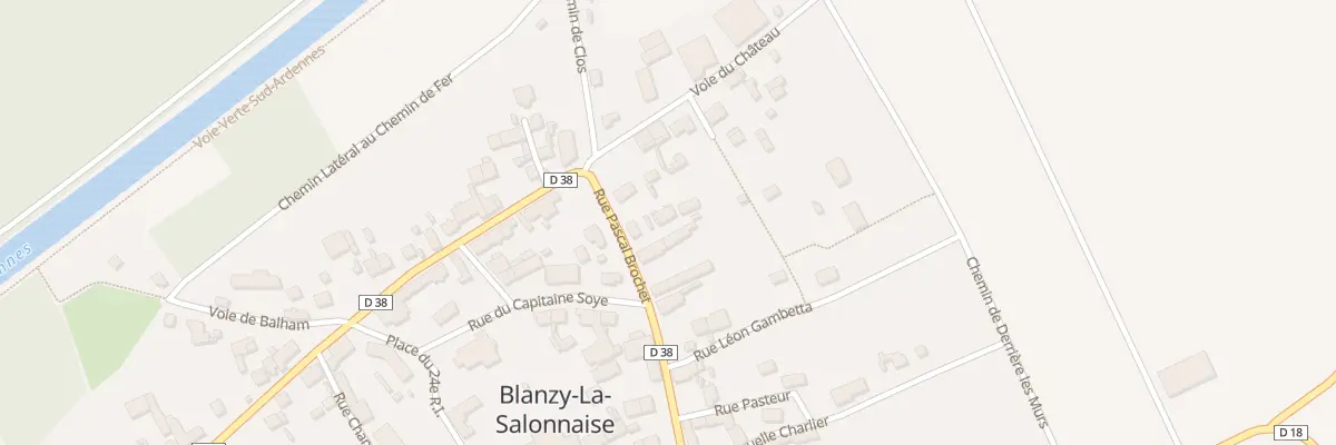 Plan du 5 Rue Pascal Brochet à Blanzy-la-Salonnaise