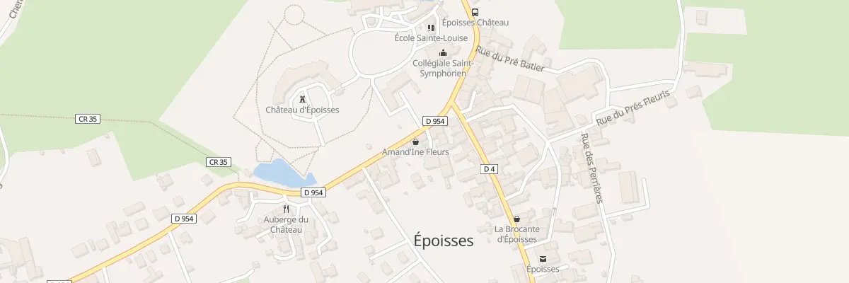 Plan du 1 Rue des Eperons à Époisses