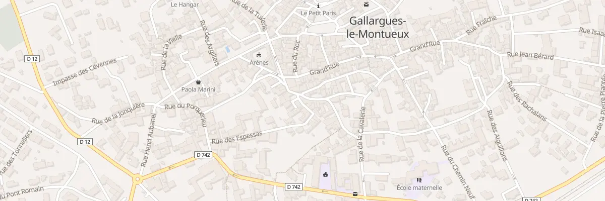 Plan du 7 Rue de la Poujade à Gallargues-le-Montueux
