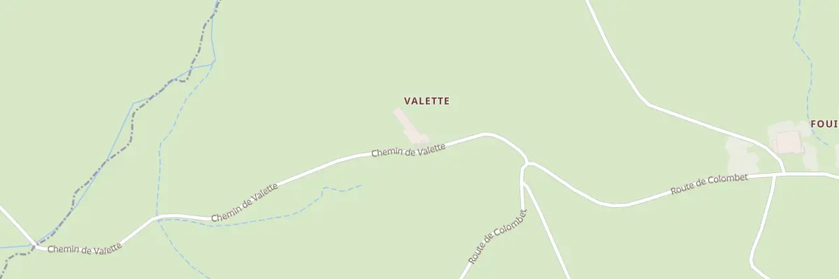 Plan du 170 Che de Valette à Chaudeyrolles