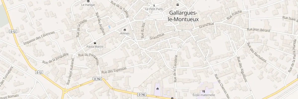 Plan du 6 Rue de la Poujade à Gallargues-le-Montueux