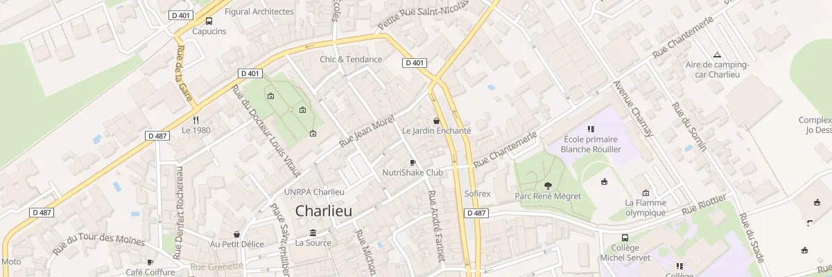 Plan du 38 Rue André Farinet à Charlieu