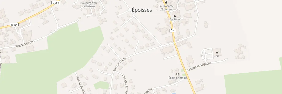 Plan du 4 Rue du Stade à Époisses