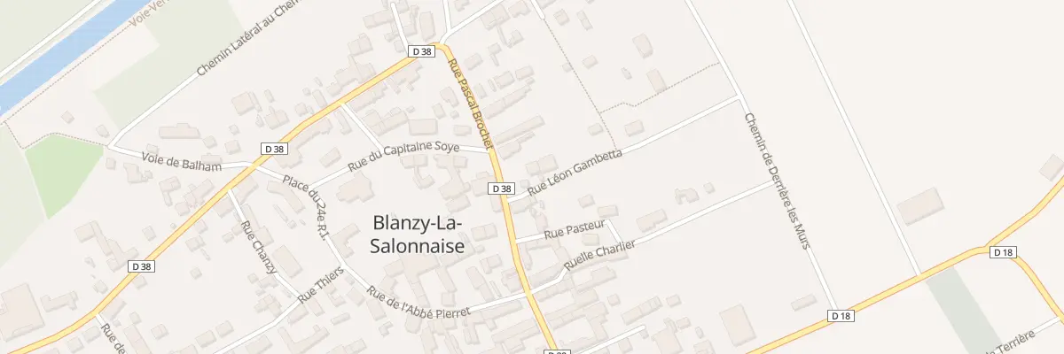 Plan du 1 Rue Leon Gambetta à Blanzy-la-Salonnaise