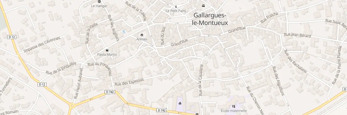 Plan du 10 Rue de la Poujade à Gallargues-le-Montueux
