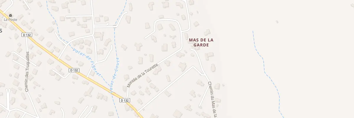 Plan du 242 Mte de la Tourette aux Mages
