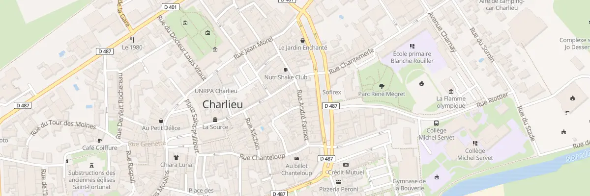 Plan du 23 Rue André Farinet à Charlieu