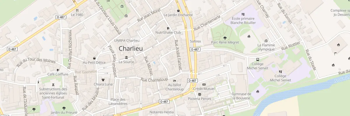 Plan du 13 Rue André Farinet à Charlieu