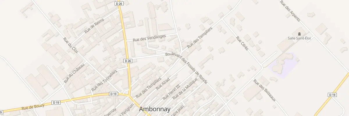 Plan du 13 Rue des Templiers à Ambonnay