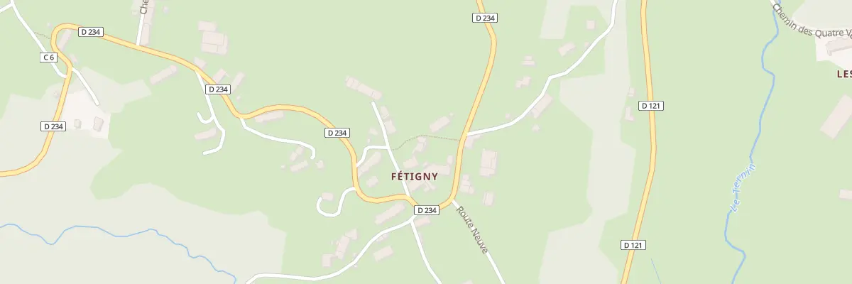 Plan du 252 Fetigny à Alligny-en-Morvan