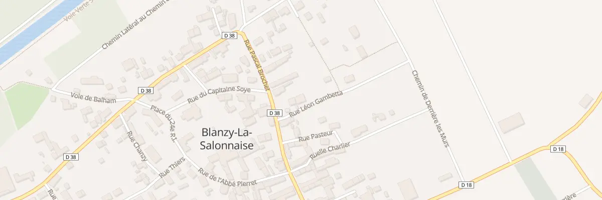 Plan du 3 Rue Leon Gambetta à Blanzy-la-Salonnaise