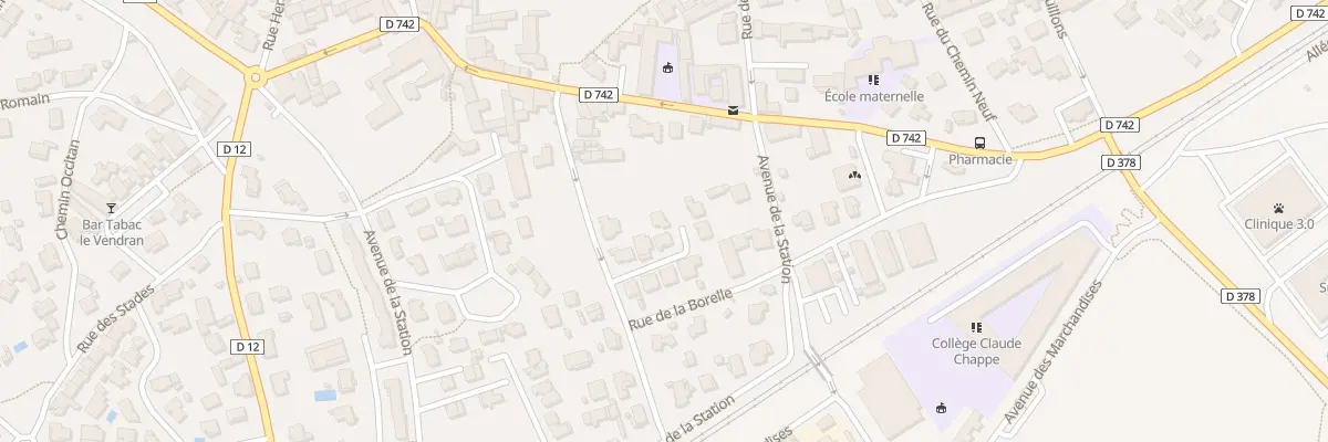 Plan du 8B Che de la Chenevière à Gallargues-le-Montueux